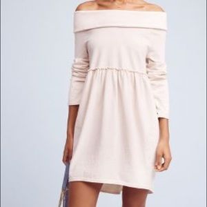 Anthropologie off the shoulder cocoon dress